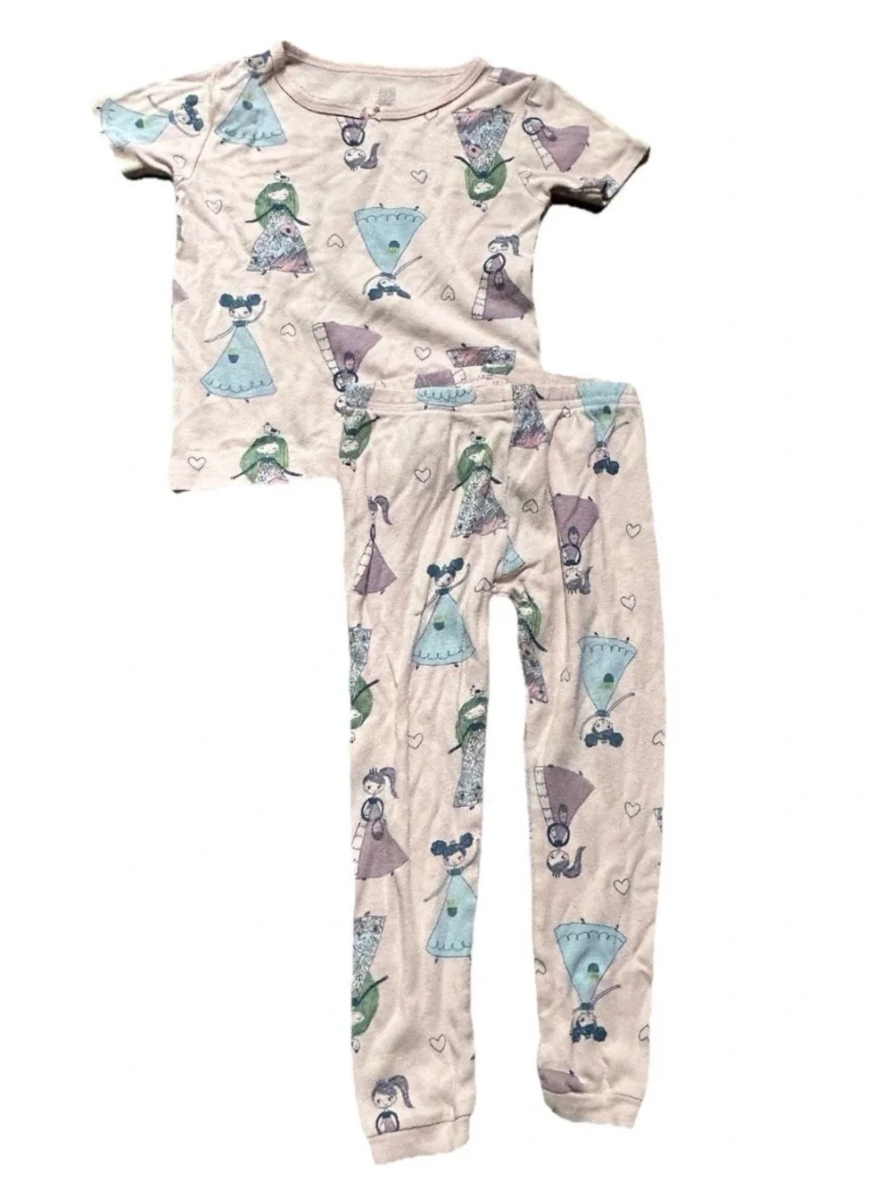 Toddler Girl Pajama Sets Rainbows Dancers Size 3T